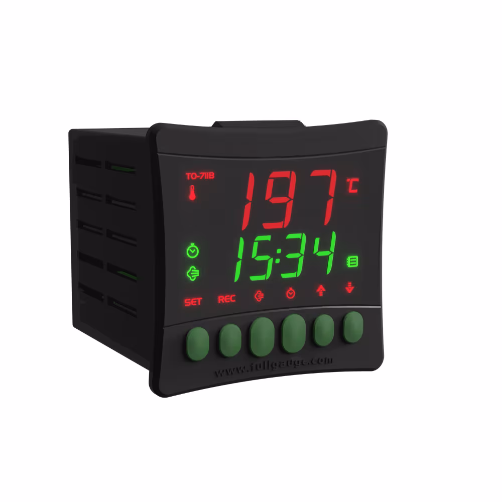 1 Controlador Digital De Temperatura Y Tiempo Para Hornos | To-711b | 220v | Full Gauge - Image 1
