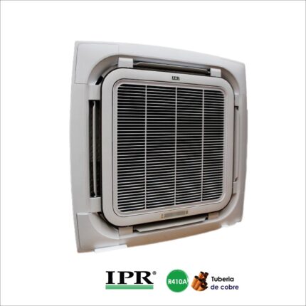 SISTEMA CASSETTE 4 VÍAS EVAP R410 IPR aire acondicionado cassette enfriamiento envolvente 360 grados llegamos a todo el pais