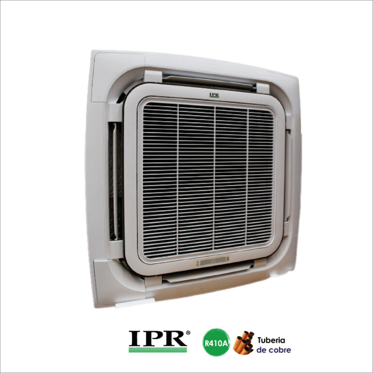 SISTEMA CASSETTE 4 VÍAS EVAP R410 IPR aire acondicionado cassette enfriamiento envolvente 360 grados llegamos a todo el pais