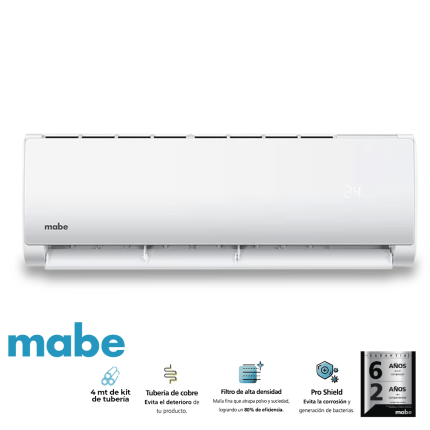 Aire Acondicionado | Mini Split On/off | 12000 BTU | 110V | R410 | MABE