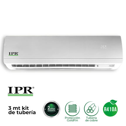 AIRE Acondicionado | MINI Split Convencional | 12000btu/h | 110V | R410a | IPR