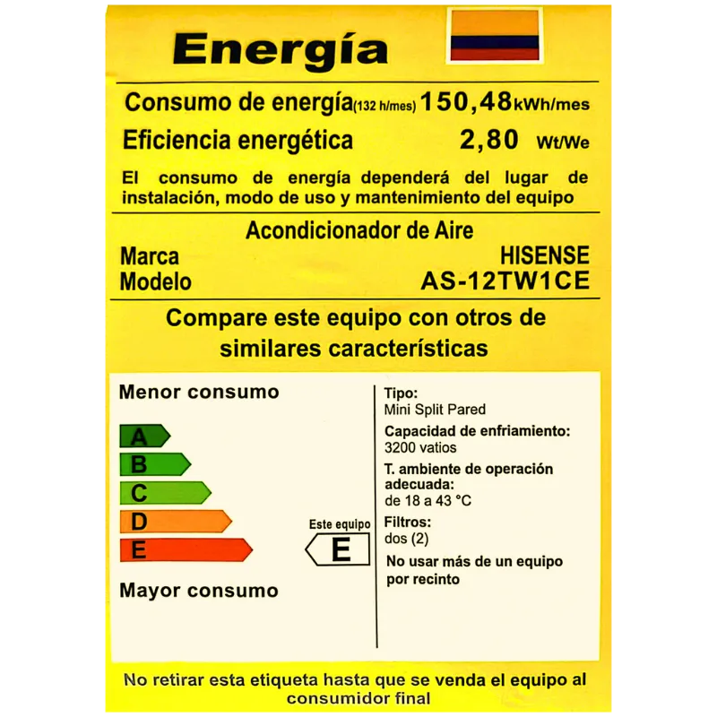 Aire Acondicionado | Mini Split Inverter | 12000 Btu/h | 110v | R32 | Perla Hisense - Image 5
