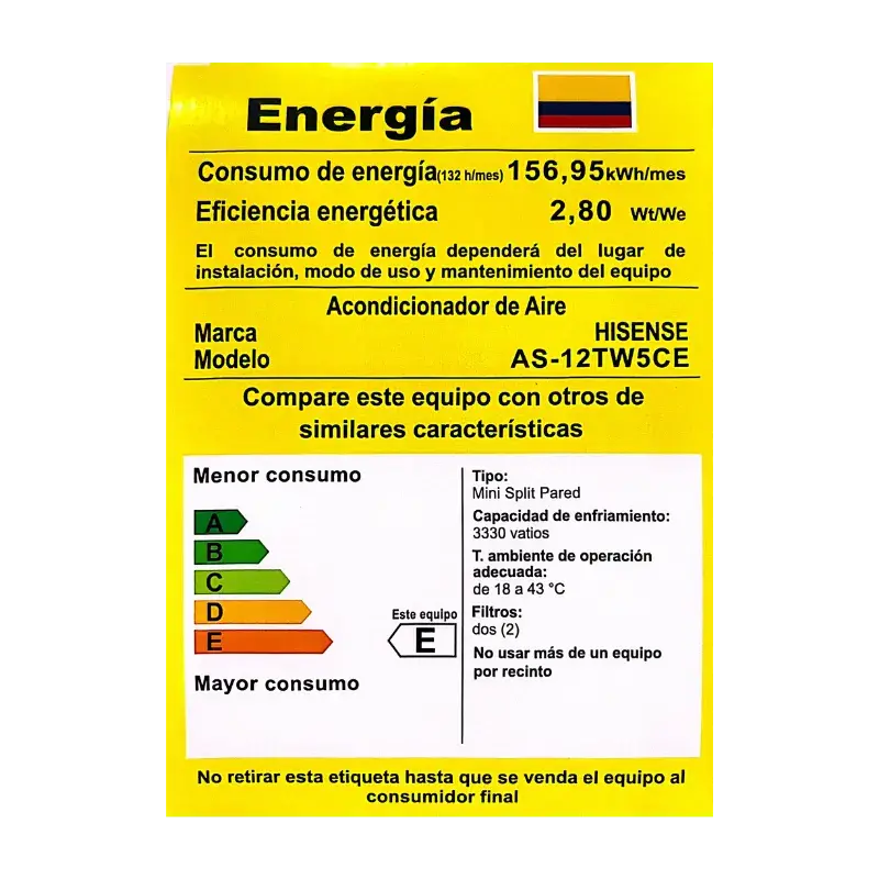Aire Acondicionado | Mini Split Inverter | 12000 Btu/h | 220v | R32 | Perla Hisense - Image 5