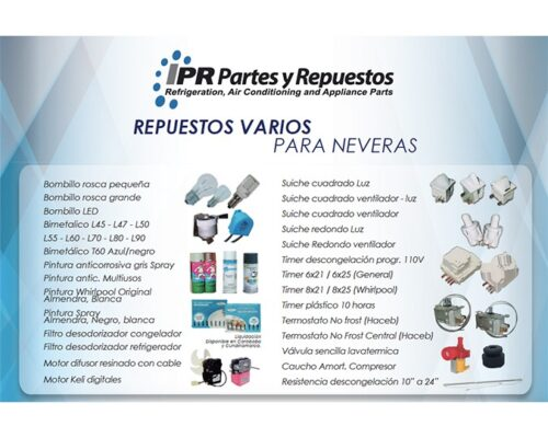 LINEA REPUESTOS VARIOS PARA NEVERAS